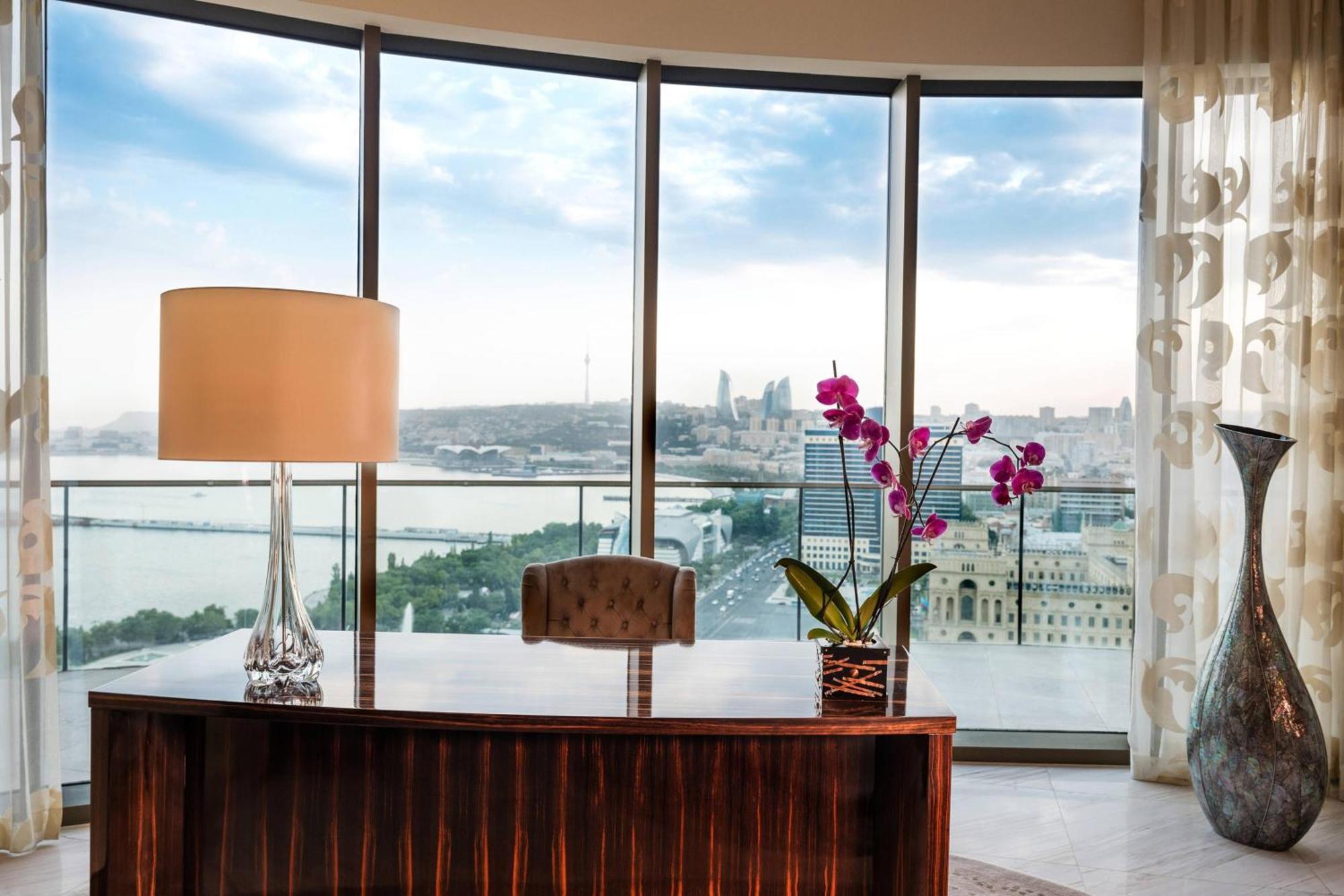 Jw Marriott Absheron Baku Hotel Ngoại thất bức ảnh View from a suite