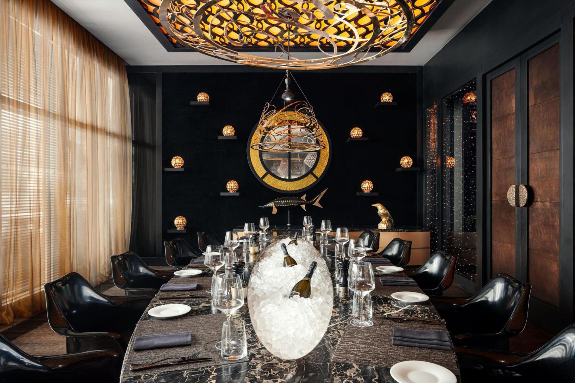 Jw Marriott Absheron Baku Hotel Ngoại thất bức ảnh The dining room at the restaurant